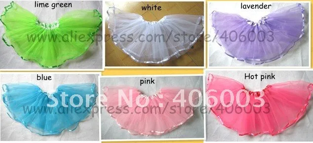

Wholesale free shipping by ems ribbion ballet tutu for girls 6colors option