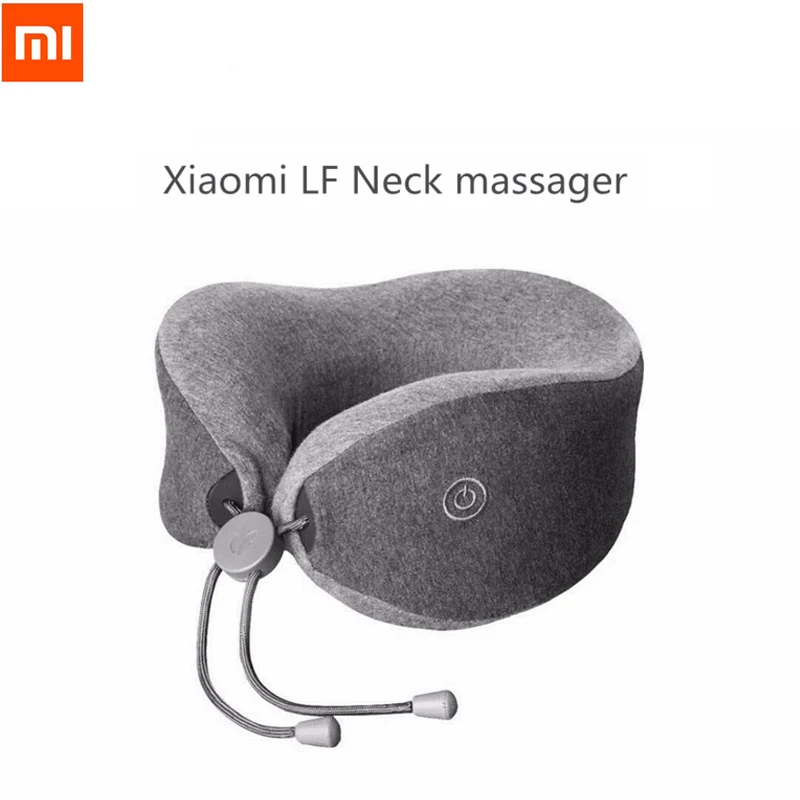 Xiaomi Mijia LF массажер для шеи u-образная подушка для шеи Расслабляющая мышечная терапия массажер подушка для сна для офиса, автомобиля, дома и путешествий