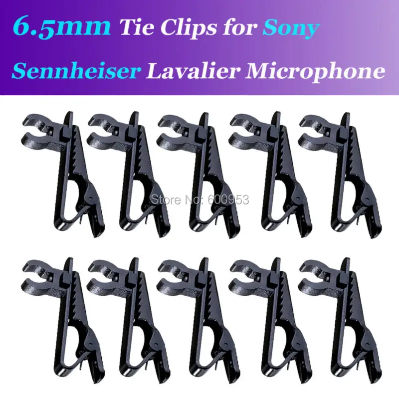 

10Pcs 6.5mm Spare Replaceable Mic Clip for Sennheiser ME2 Sony V1 D11 Lavalier Lapel Microphones