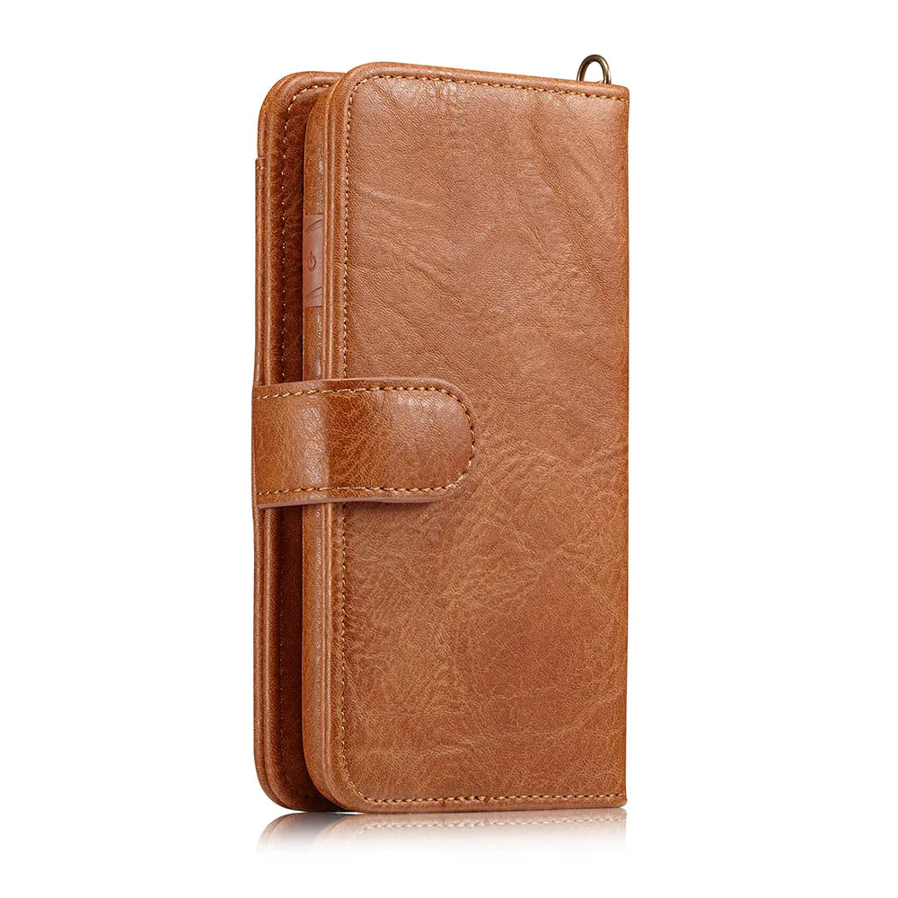 

Eagwell 2 in 1 Wallet Case Bag for iPhone X PU Leather Business Detachable Flip Case Card Slots Phone Cover for iPhone X Case