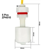 uxcell new arrival 5pcs zp4510 liquid water level sensor vertical float switches 58mm line 36cm 10w drop shipping