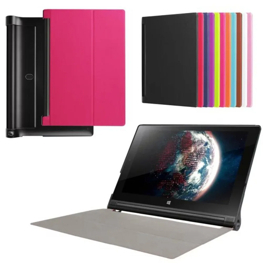 Чехол подставка тройного сложения из искусственной кожи для планшета Lenovo Yoga Tab 3 10