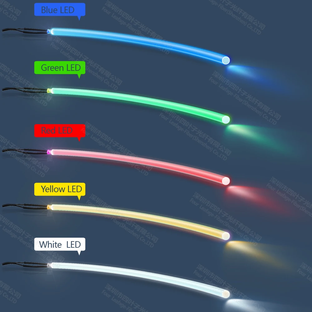 Фабричное сверхъяркое пластиковое боковое светящееся оптоволоконное освещение