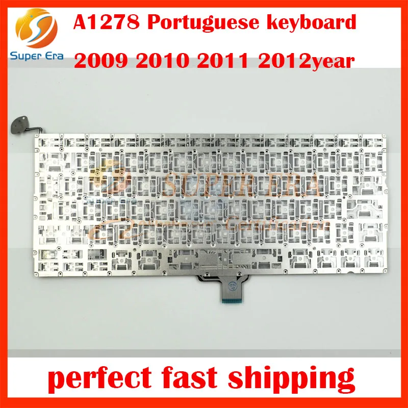 5pcs/lot A1278 PO PT layout keyboard for macbook pro 13.3'' Portuguese clavier without backlight 2009 2010 2011 2012 | Компьютеры