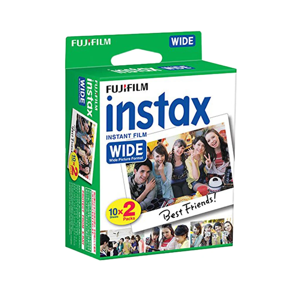 Оригинальная пленка Fujifilm Instax 60 листов белая фотопленка для Fuji Instant Polaroid