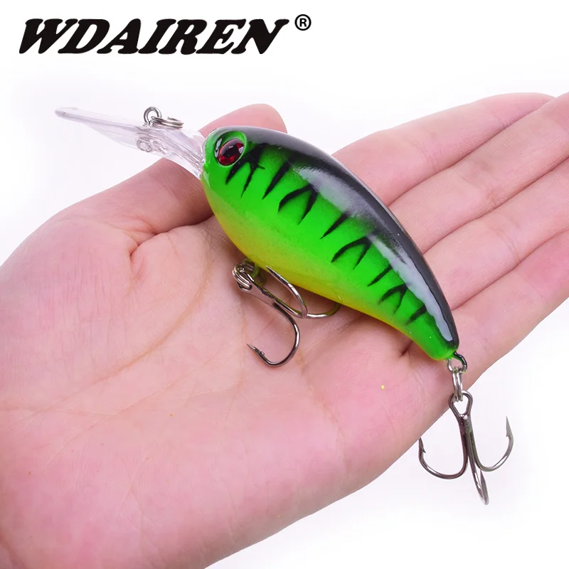 

1Pcs Crank bait Topwater Wobblers 10cm 14g Fishing Lure Bass Artificial Hard bait Treble hook lures Pesca Fishing tackle FA-198