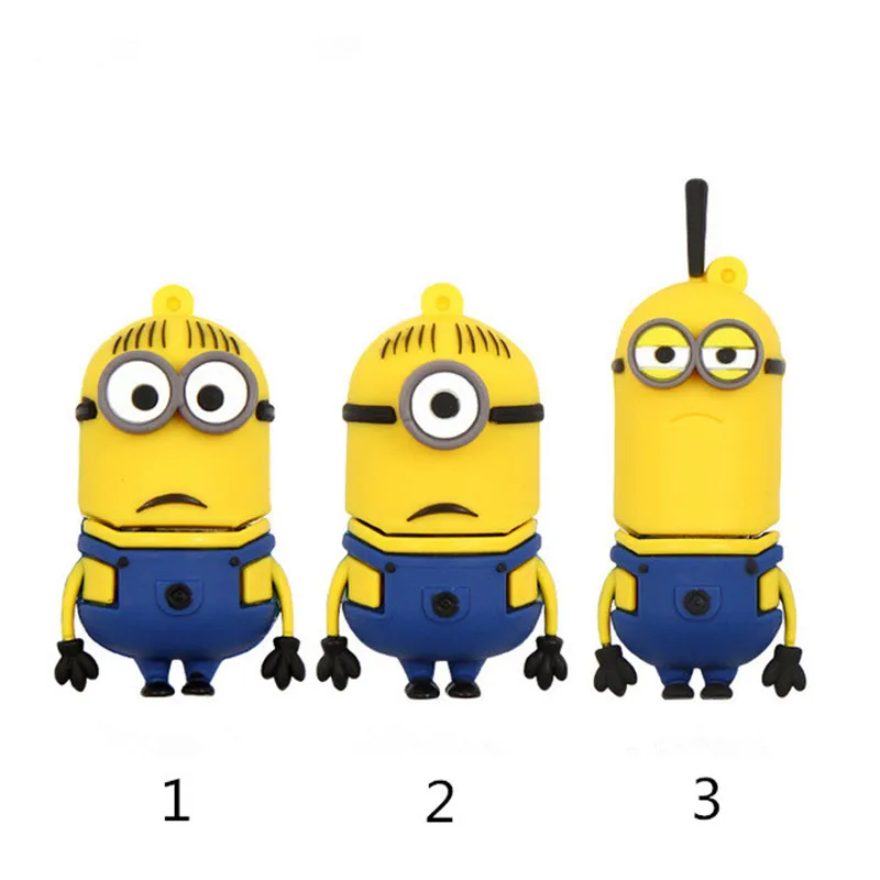 Смешные Миньоны Memory Stick 8 Гб 16 милый мультяшный флеш накопитель 64 ГБ 32 Usb флэш