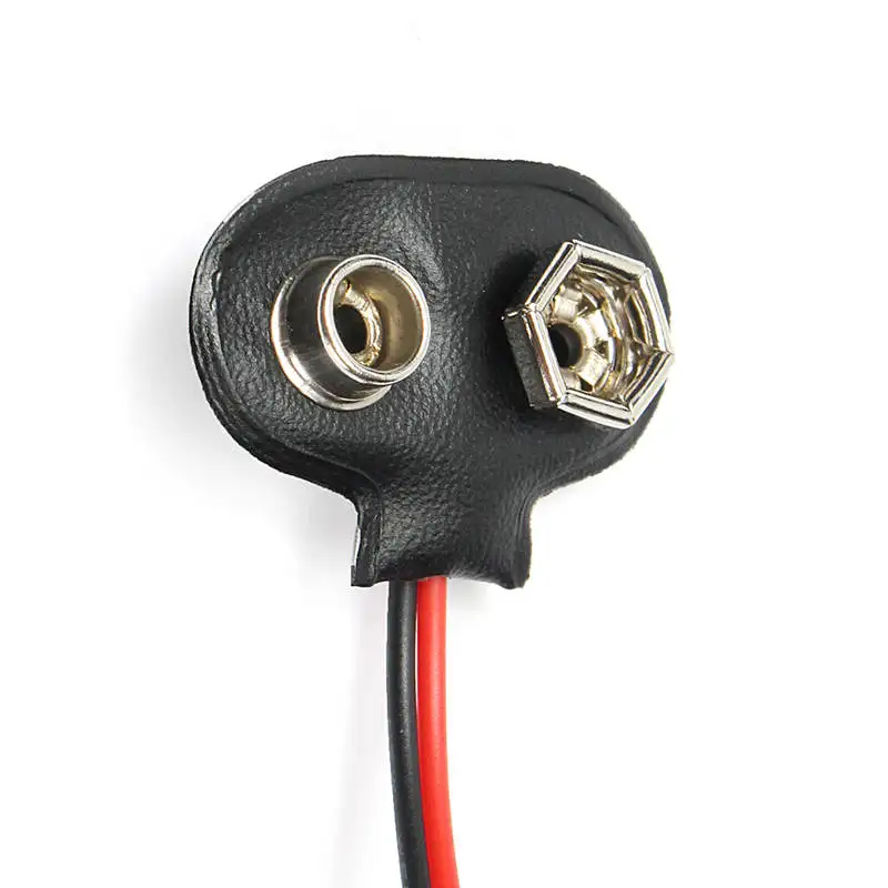 50 шт. 145 мм 9 в батарейный соединитель защелкивающийся зажим т стиль кабель провод