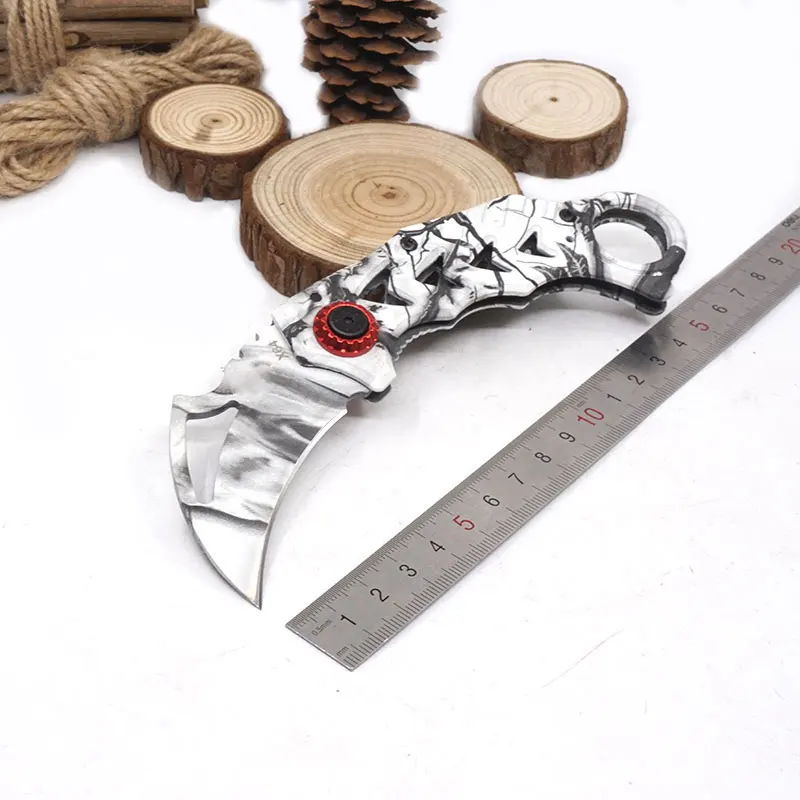 X64 Karambit карманный нож CS GO счетчик ударный коготь складные ножи тактический выживания Охота Кемпинг EDC Мульти инструменты - Цвет: Белый