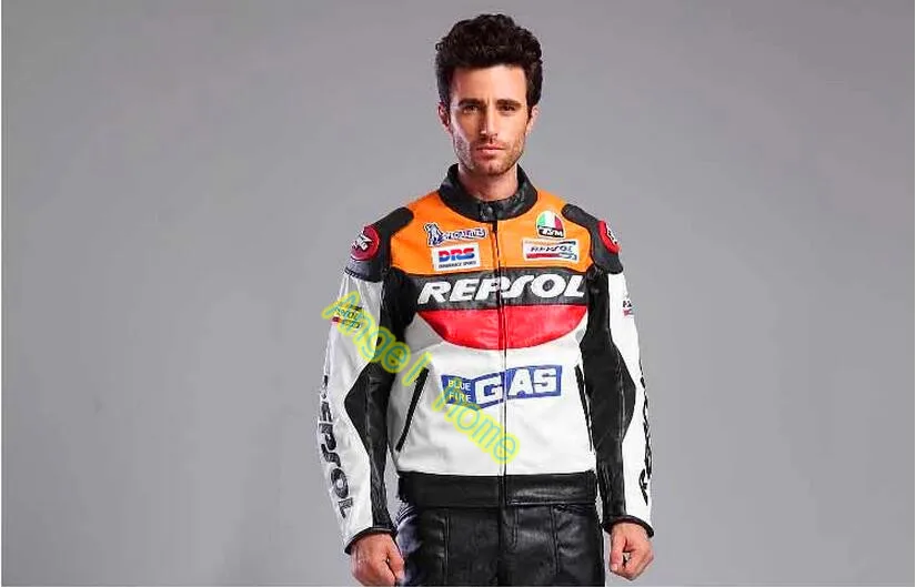 Куртка Moto GP REPSOL гоночная кожаная цветная куртка хорошего качества VS02 из