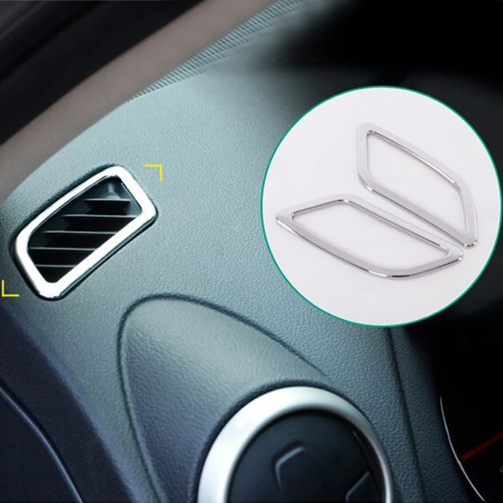 Для Nissan Qashqai 2011 2012 2013 2014 кондиционер на выходе декоративный чехол с блестками ABS