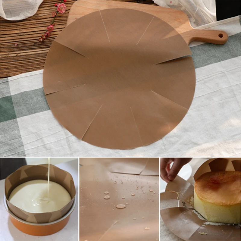 Home Kitchen Supplies Baking Tools Cake Not Sticky Paper High Temperature Non-Stick Cloth Reusable Release Pad 6 Inch 8 I |