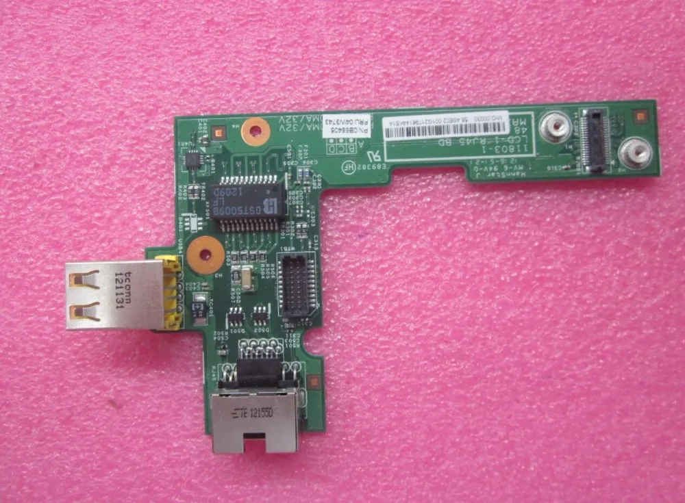 Подкарта сетевая для Lenovo Thinkpad L430 USB разъем RJ45 14 Вт 04W3743|Компьютерные кабели и