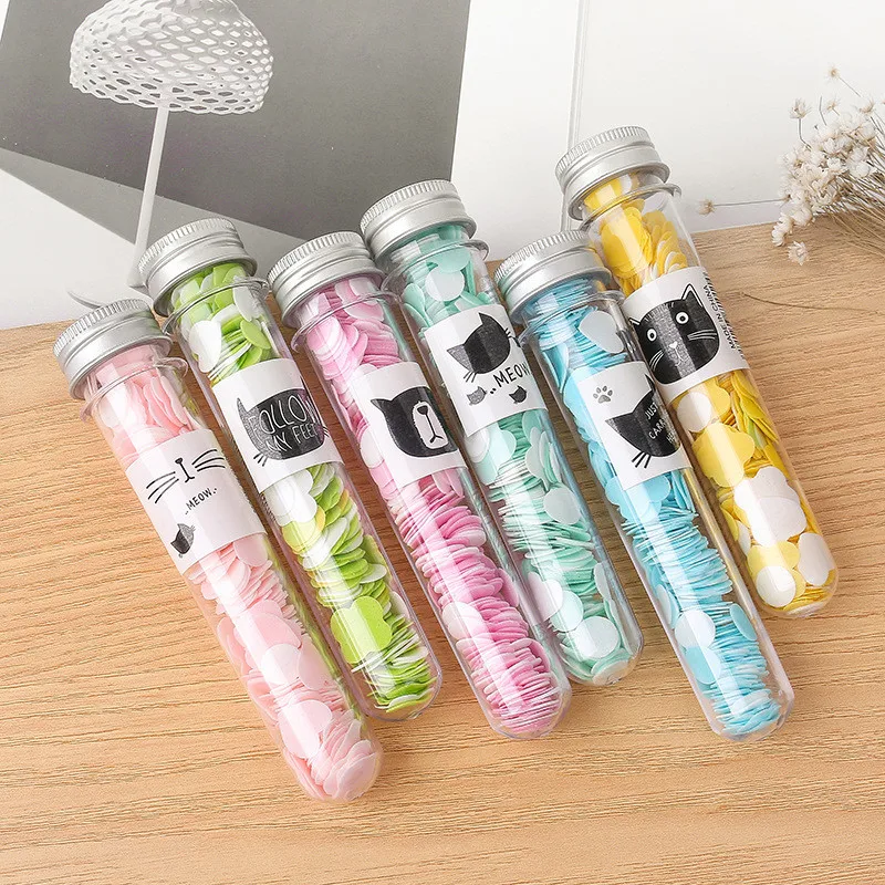 

5 Pcs/Set Hot Sale Portable Tube Soap Petals Travel Outdoor Scented Soap Flakes Child Hand Washing Soaps Desk Set Drop Ship