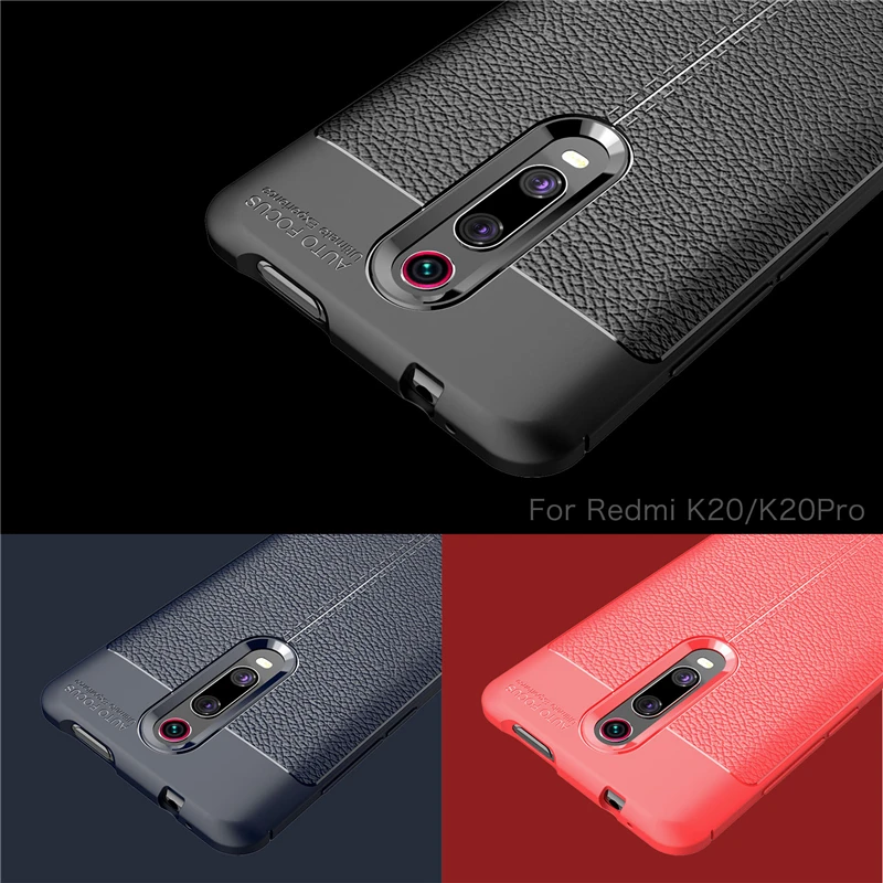 

Soft TPU Case For Xiaomi Redmi K20 Pro Case Mi 9T Pro Leather Texture Silicon Phone Cover For Xiaomi Redmi K20 Coque Xiaomi Mi9T
