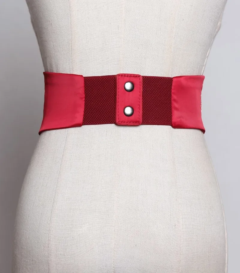 [EWQ] Летний Новый Ретро женский пояс с вышивкой сзади Новинка Эластичный и