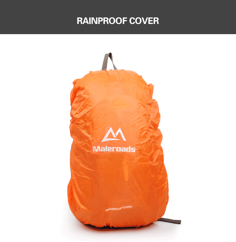 Maleroads 40L рюкзаки для альпинизма, походные рюкзаки, водонепроницаемые спортивные рюкзаки с дождевиком, дышащие спортивные сумки