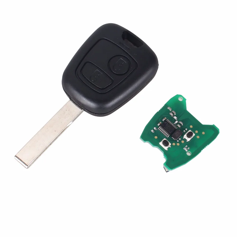 Keyyou Дистанционное управление ключ для 433 мГц 2 Пуговицы fob платы Peugeot 307/Citroen 73373067c