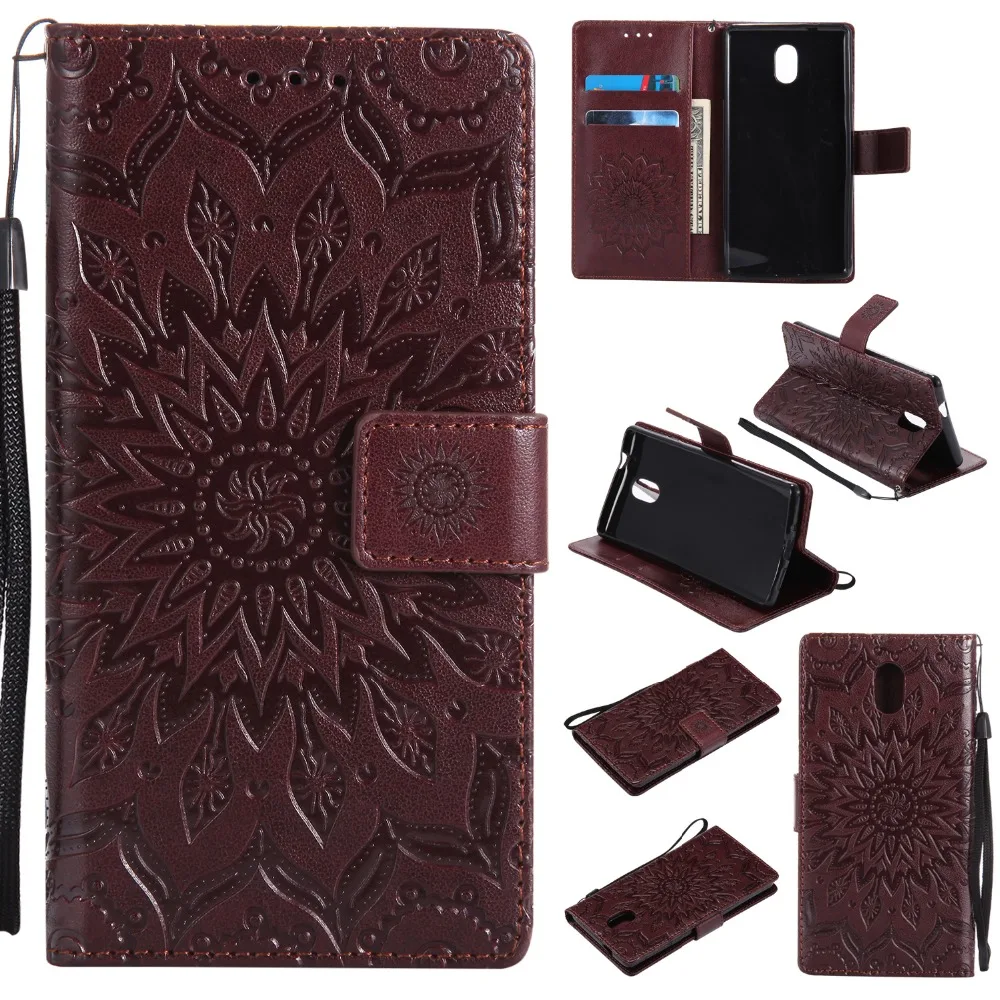 Чехол с подсолнухами для Nokia 3 5 6 8 9 3310 чехол Nokia3 Lumia 550 630 635 640 дюймов + визитница|case