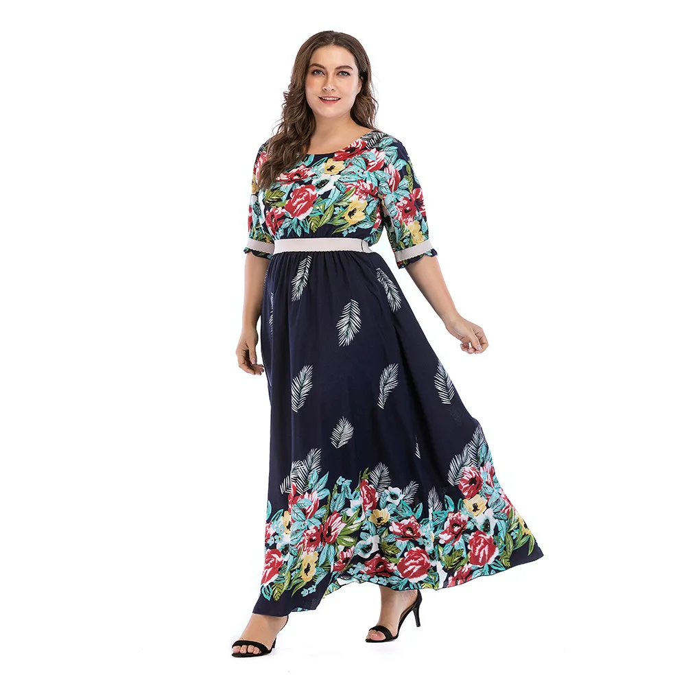 2018 женская летняя элегантная пляжная одежда Boho женское богемное длинное платье