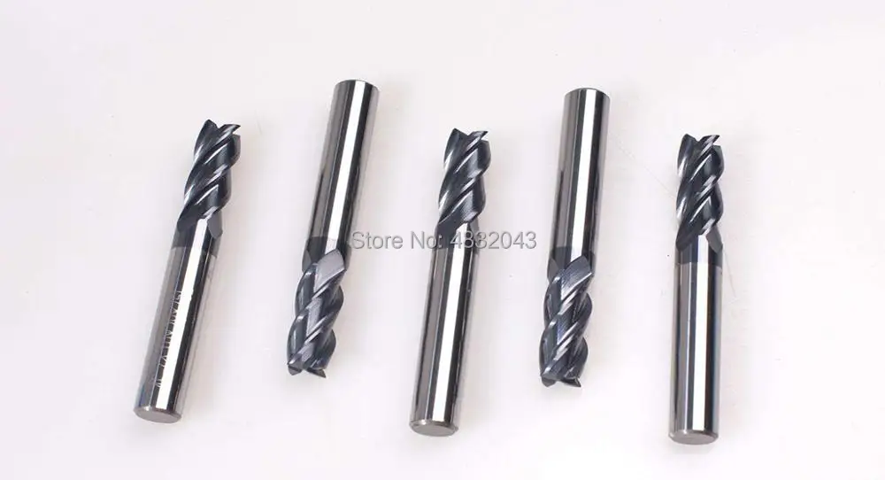 Фрезы с ЧПУ 2f-r4.0*8*16*60, hrc50, карбидные концевые фрезы, карбидные квадратные плоские фрезы, покрытие: nano, Заводской магазин