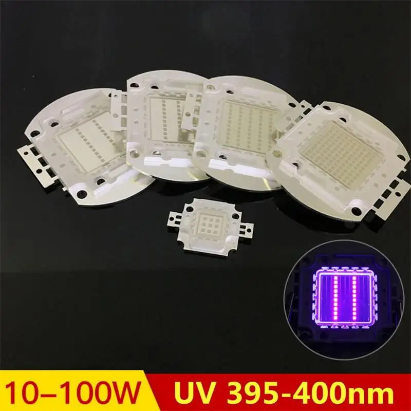 Ультрафиолетовая Светодиодная лампа высокой мощности 395Nm 400Nm 10W 20W 30W 50W