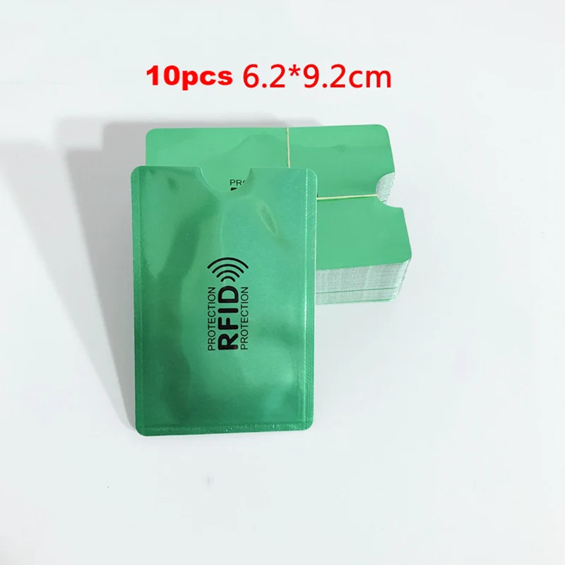2019 10 шт ID держатель для карт анти-магнитный анти-сканирующий RFID блокирующий чехол