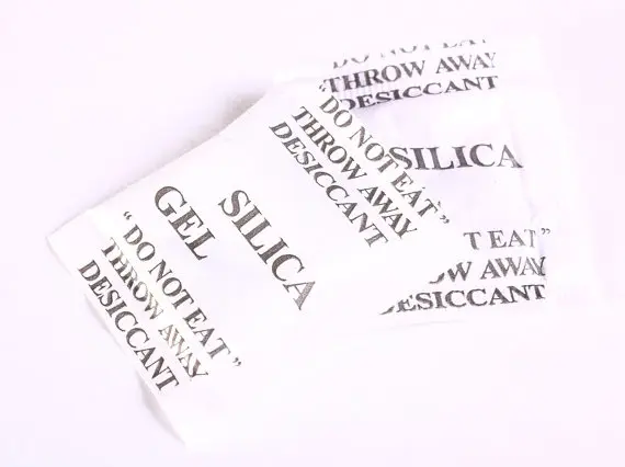 

500gram Silica gel sack desiccant 38mm bulk wholeslae
