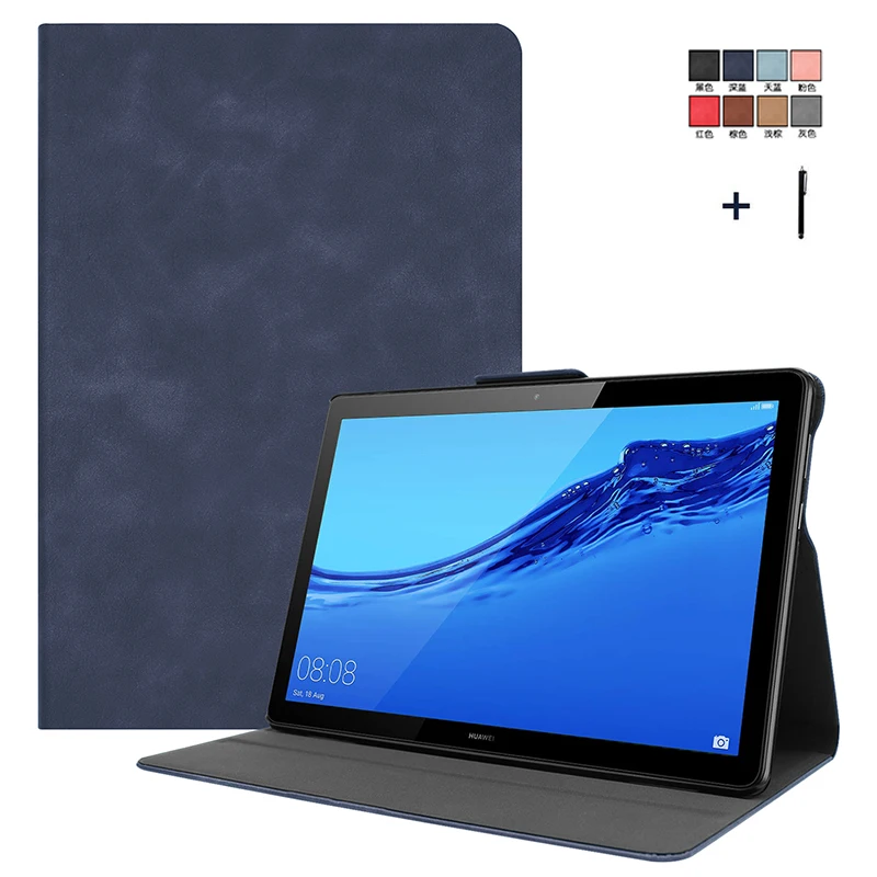 Чехол из воловьей кожи с откидной крышкой для Huawei MediaPad T5 10 AGS2 W09/L09/L03/W19 1 ''с