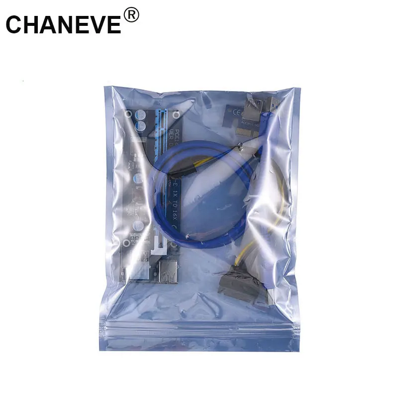 CHANEVE 006C PCIe 1x to 16x Express Riser Card Graphic pci-e riser Extender 60 см USB 3 0 кабель SATA до 6Pin питание для BTC