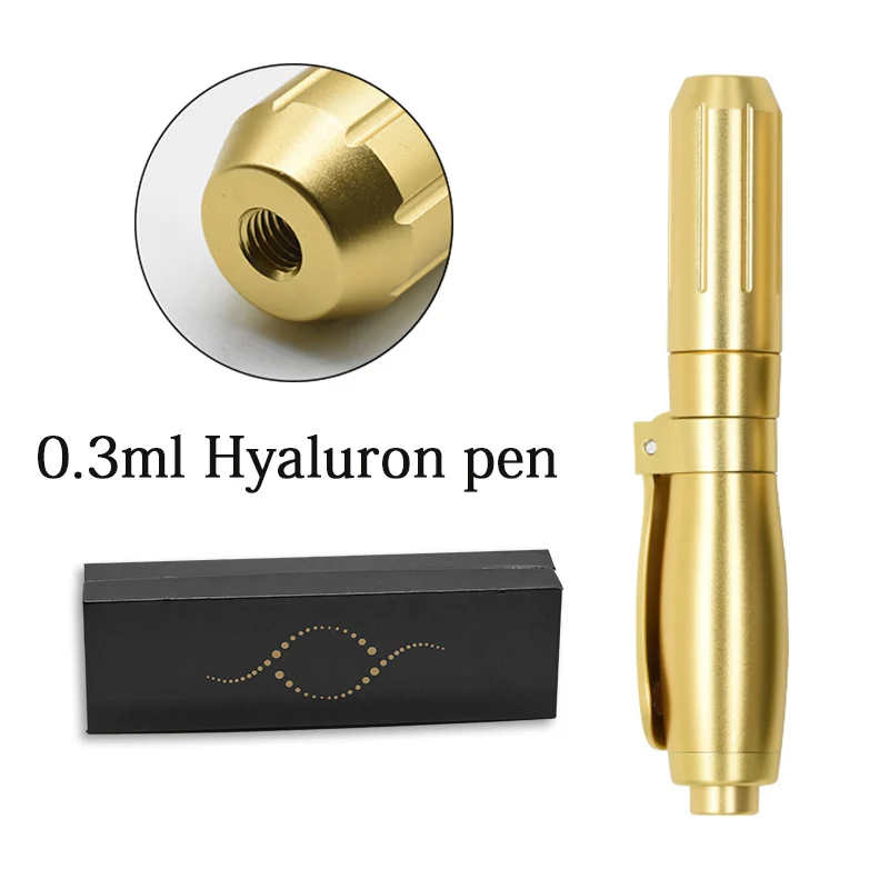 0.3ml gold pen 0,3 мл/0,5 мл гиалуроновая ручка с 5 шт. шприц не игла гиалурон кислотные Пистолеты для красоты прибор для ухода за кожей против морщин губ лифтинг - Номер модели: 0.3ml gold pen