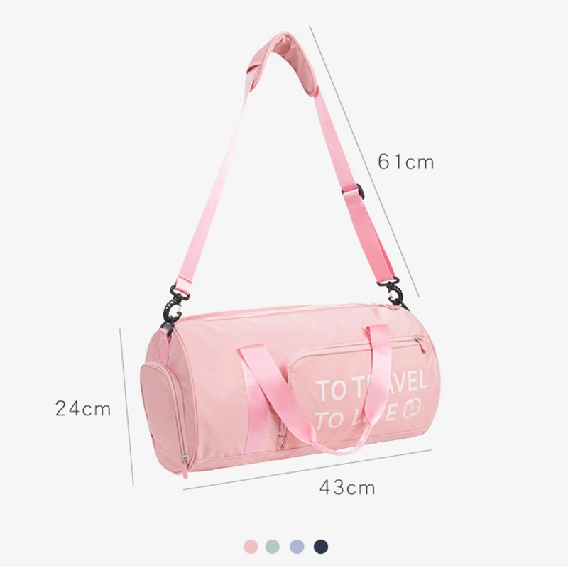

Waterproof Foldable Travel Bag Weekender Female Travel Bags Portable Swimming Beach Bag Dry Wet Separation For Women XA776WB