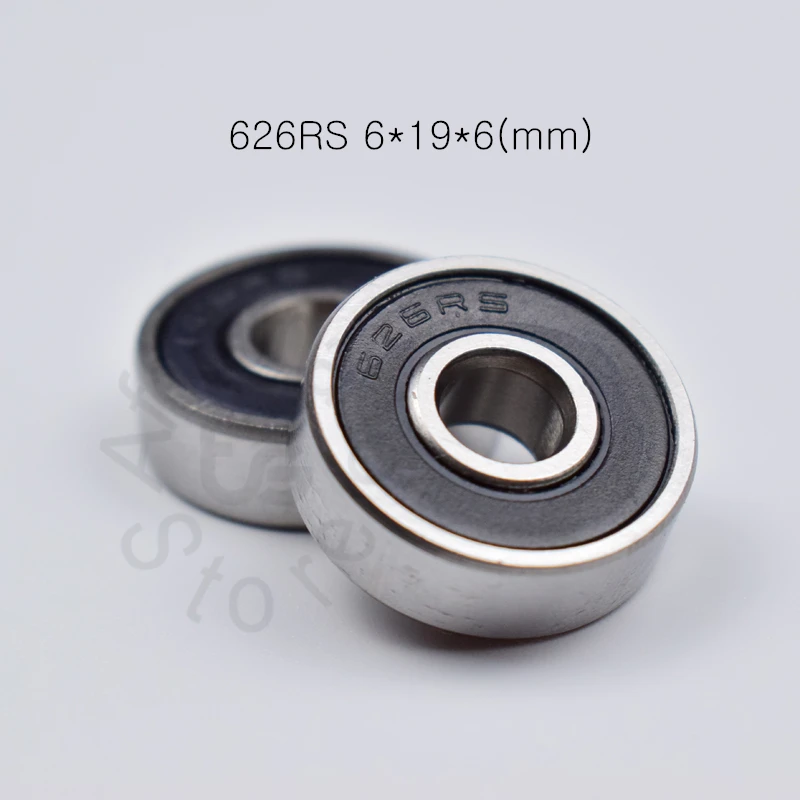 626 626RS 6*19*6(мм) 10 шт. Подшипник ABEC-5 подшипники резиновые герметичные мини подшипники 626 626RS хромированный стальной подшипник