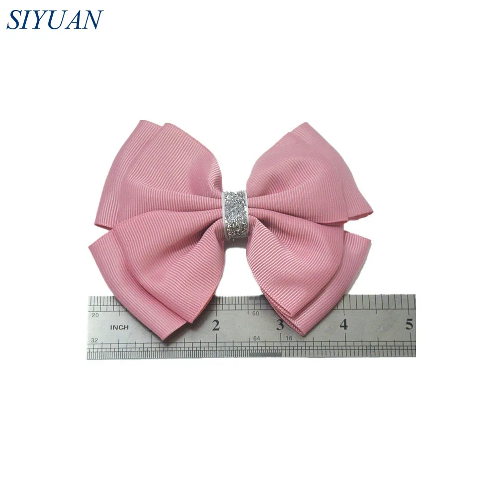 100 шт./лот 4 5*3 8 ''большой двойной Слои Grosgrain бант из ленточки DIY аксессуары для