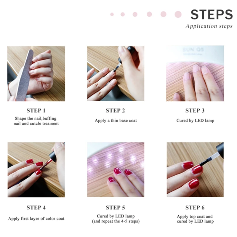 

MIZHSE UV Gel Nail Manicure Diamond Glitter UV Nail Polish Gel Nail Quality Soak Off Gel Polish Rose Gold Color Series UV Gel