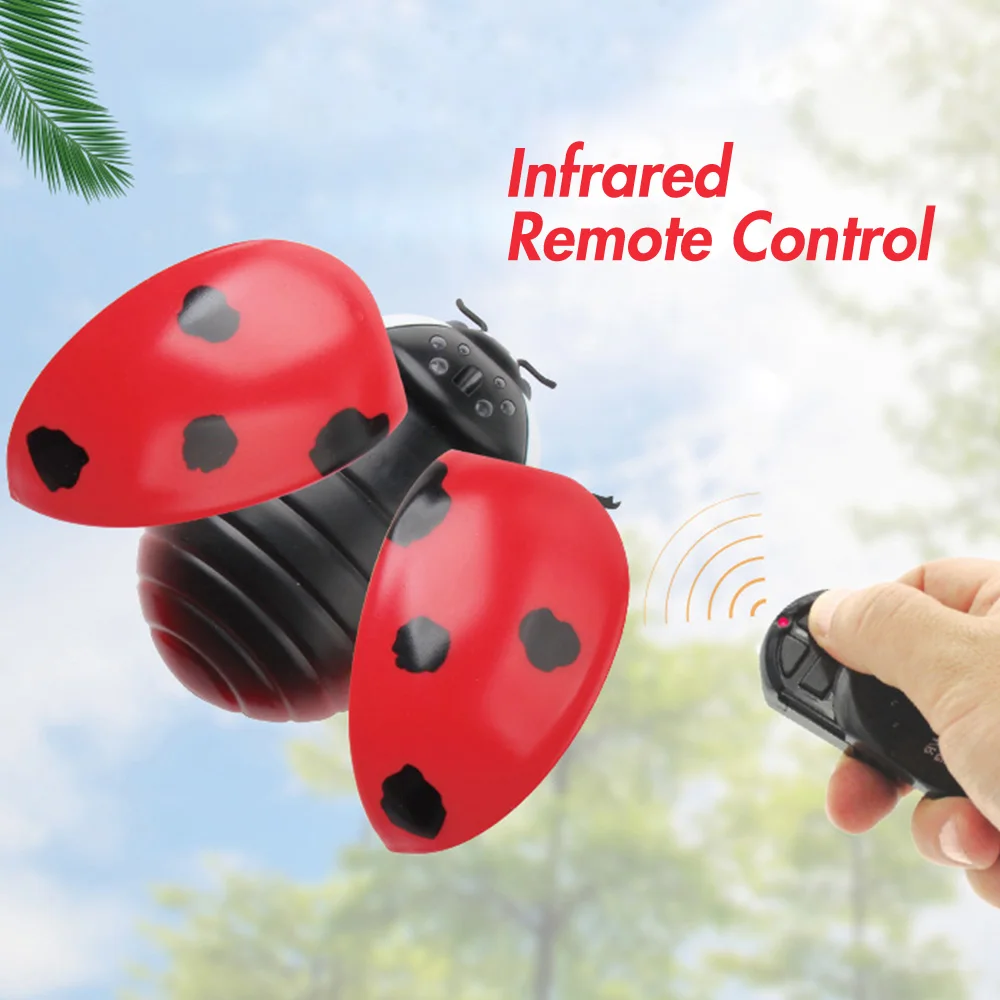 GizmoVine Новинка Электрический RC Божья коровка поддельные насекомые Забавный