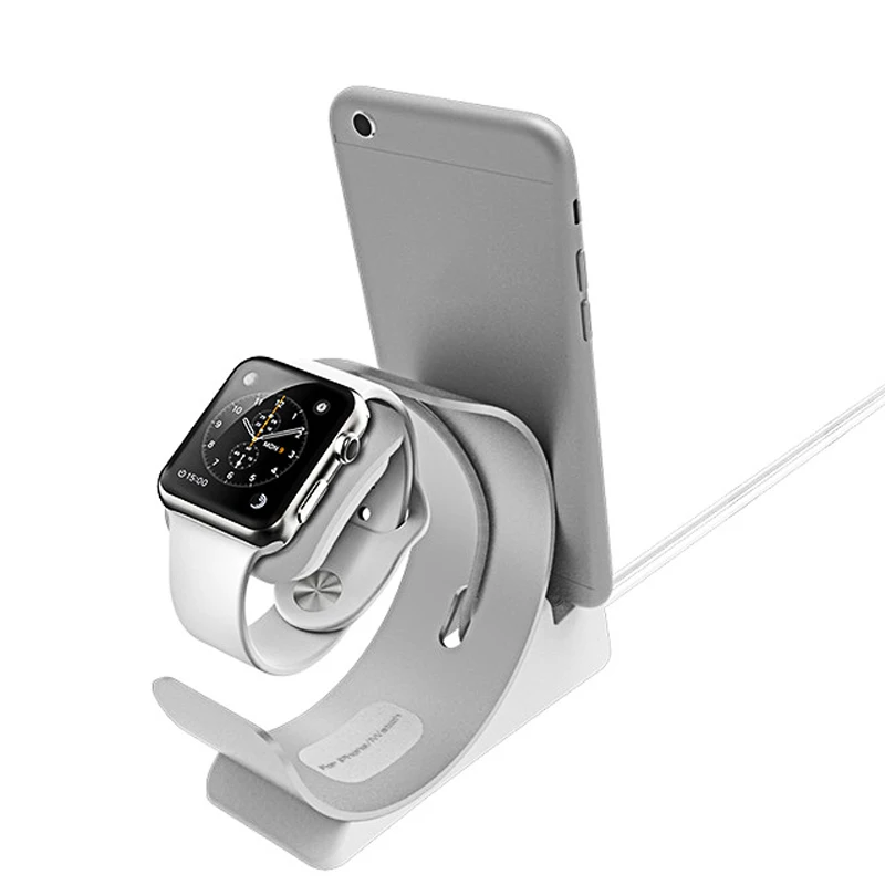 Настольная подставка для телефона 2 в 1 iPhone X 8 7 зарядная док-станция apple watch