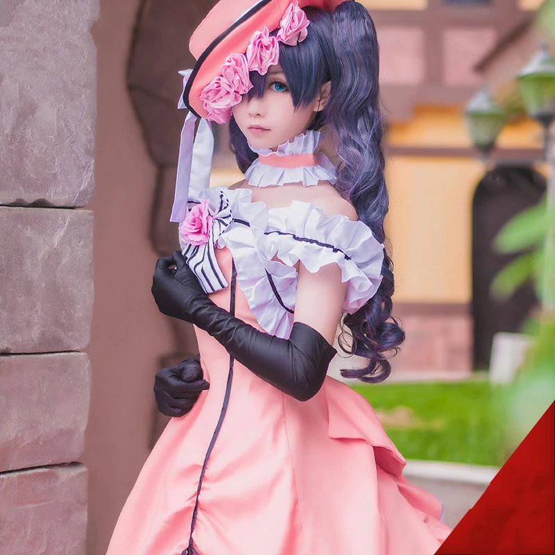 Аниме Косплей Черный Дворецкий Ciel Phantomhive косплей костюм женское платье