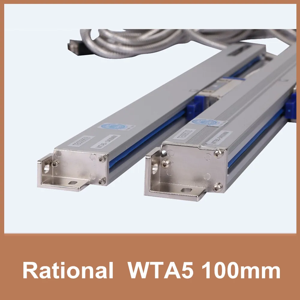 Бесплатная доставка Rational WTA5 5um 100 мм тонкие линейные весы TTL 5V 0 005 оптический кодер