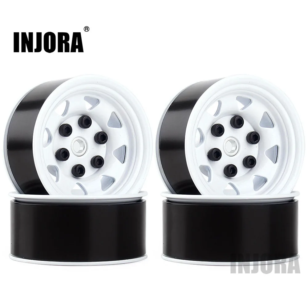 INJORA 1,5" металлический обод колеса 1,55 Beadlock Ступица колеса для 1/10 RC гусеничный D90 TF2 Tamiya CC01 LC70 MST JIMNY AX90069