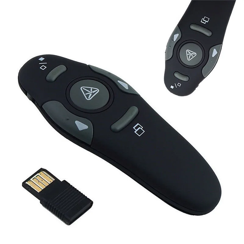 1 шт. 2 4 ГГц Беспроводной презентаций Powerpoint Presenter Ручка USB RF пульт дистанционного