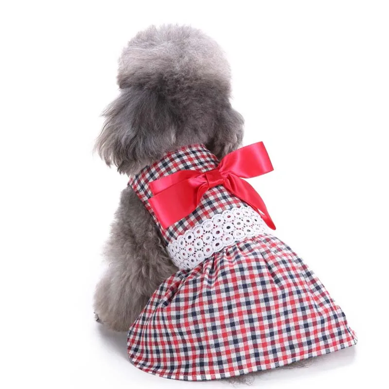 2018 Summer Pet Dog Dress High Quality Polyester Clothes Stripe Princess Cute |