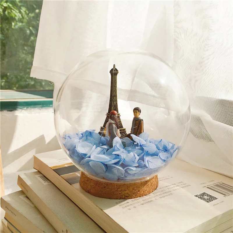 Кукольный дом мебель Diy Миниатюрный пылезащитный чехол 3D Деревянный Miniaturas Revelations кукольный домик Каса мини стеклянный шар коробка театр Каса