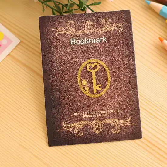 Милые животные клетка сердце Эйфелева башня Книга металлическая маркировка закладки зажимы для офиса канцелярские принадлежности подарок учителю дети школа - Цвет: KEY