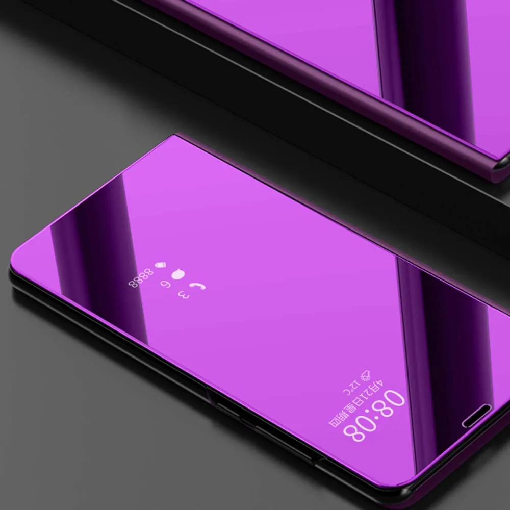 Откидной зеркальный чехол для Sony Xperia XZ с подставкой откидной кожаный XZ3 XZ5 4 5 10 Plus |
