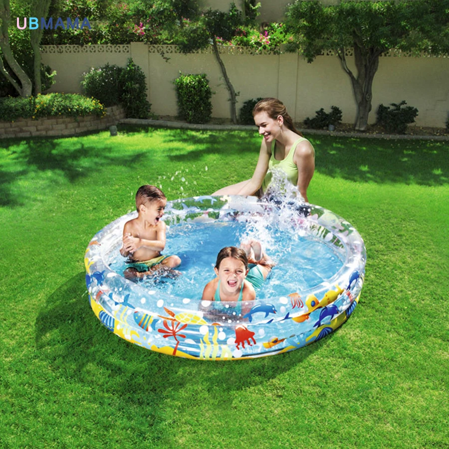 

Пластиковая надувная круглая Ванна из ПВХ с мультяшным рисунком, утолщенная Детская Надувная бассейн для шаров, детский бассейн, игровой ба...