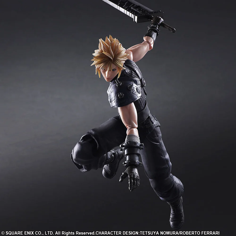 PLAY ARTS 27 см Final Fantasy VII Cloud Strife Edition 2 фигурка модель игрушки | Игрушки и хобби