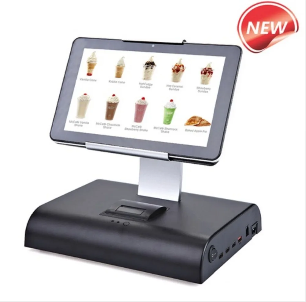 10 дюймовый ресторанный сенсорный экран pos система с программным