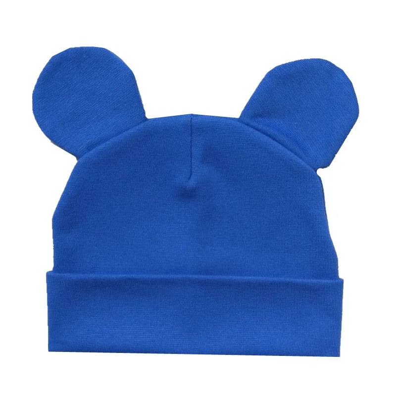 Mickey blue 2 Хлопковая детская бейсболка дети высокого качества мальчики девочки шапка Микки Beanies Colorblock детская мягкая шапка детские теплые шапочки реквизит для фотосессии - Цвет: Mickey blue 2