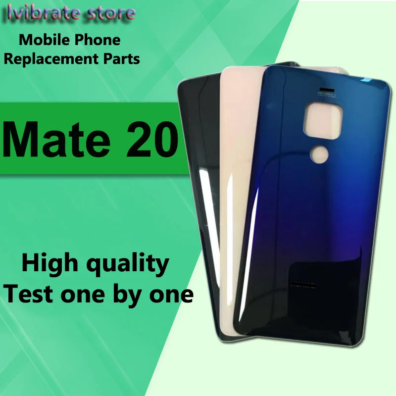 100% новая стеклянная батарея задняя крышка корпус двери для Huawei Mate 20 батареи Mate20
